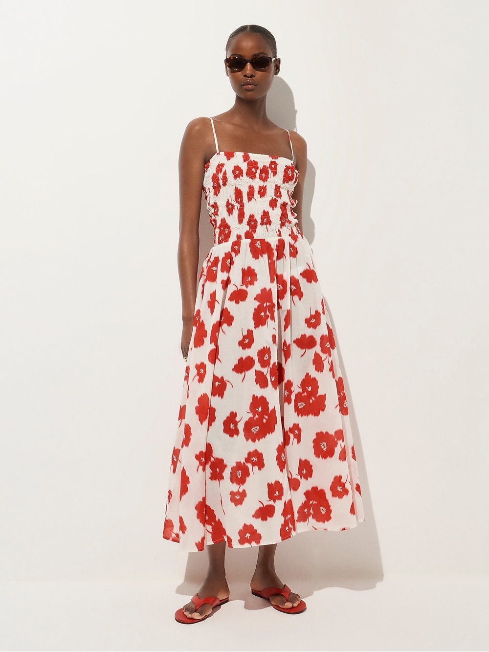 NWT J.CREW Wave maxi dress in blurred floral cotton voile
